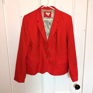 JCrew Schoolboy Red Blazer sz 14